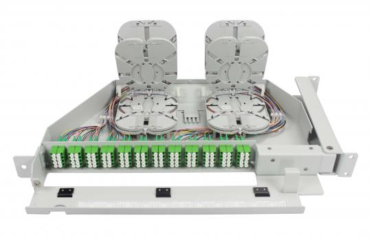 WAVEPACE® Spleiß/Patch System-Panel, 96 x LC/APC, Heat-Shrink