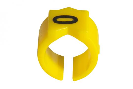 Snap-on wire marker size 15, yellow