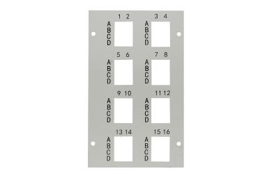WAVEPACE® Adapterrahmen 16 LC/APC Quad 