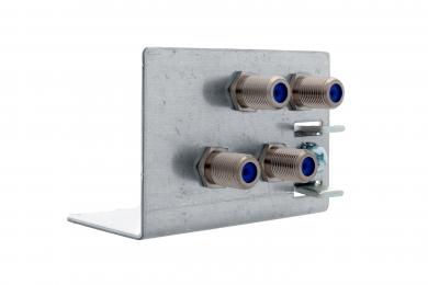 Erdungswinkelschiene 4-fach HQ 4-fach