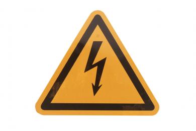 Warnschild Spannung Einzel 