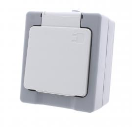 Single power socket IP44 