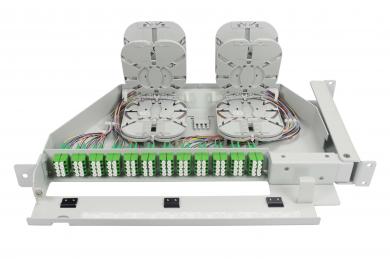 WAVEPACE® Spleiß/Patch System-Panel, 96 x LC/APC, Crimp 96 x LC/APC