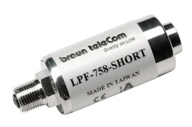 LTE-Sperrfilter mit F-Stecker/F-Buchse 