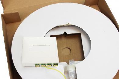 WAVEPACE® FTTH Anschlussdose SC/APC mit Inhouse-Verlegekabel 
