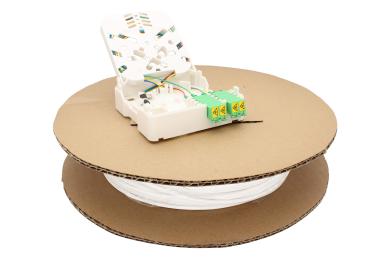 WAVEPACE® FTTH Anschlussdose FWO-X1, LC/APC, mit Inhouse-Verlegekabel 