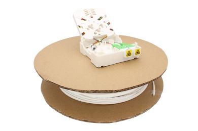 WAVEPACE® FTTH Anschlussdose FWO-X1, SC/APC, mit Inhouse-Verlegekabel 